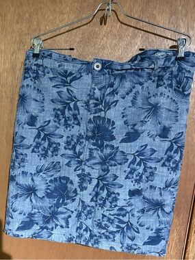 croft & barrow Navy Denim Skort size 24w